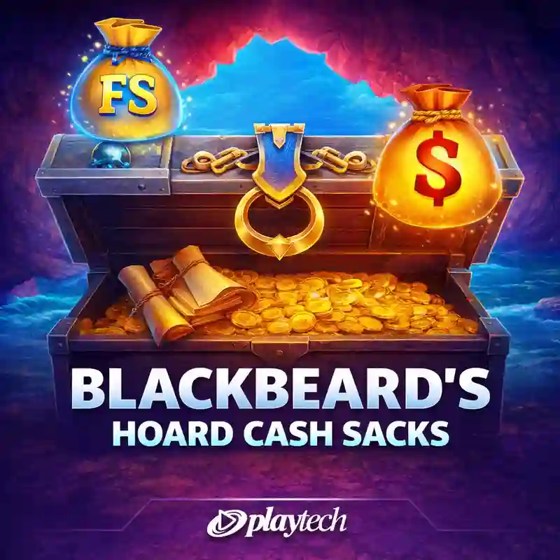 Blackbeard’s Hoard Cash Sacks slot game interface