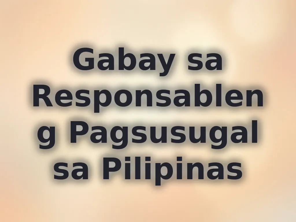 Responsible gambling guide